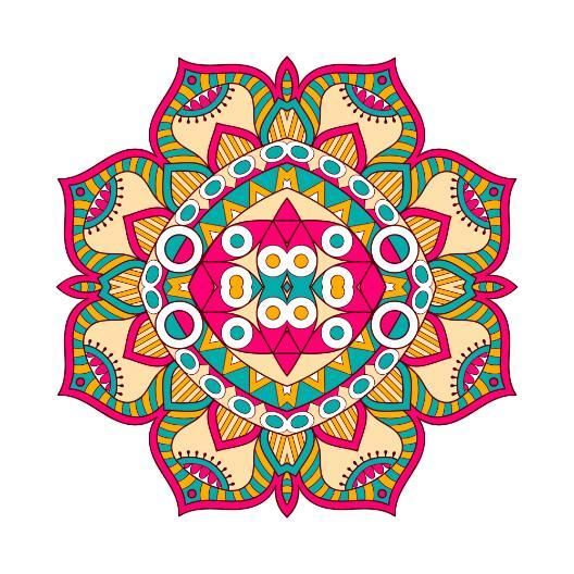 Diwali Rangoli Stickers Mandala
