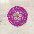 Diwali Rangoli Stickers Pink Design